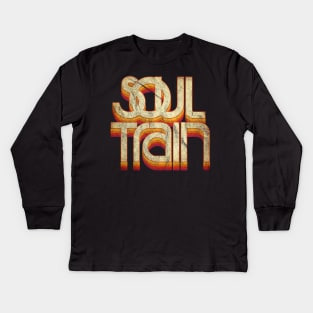 Soul Train \\ Vintage Kids Long Sleeve T-Shirt